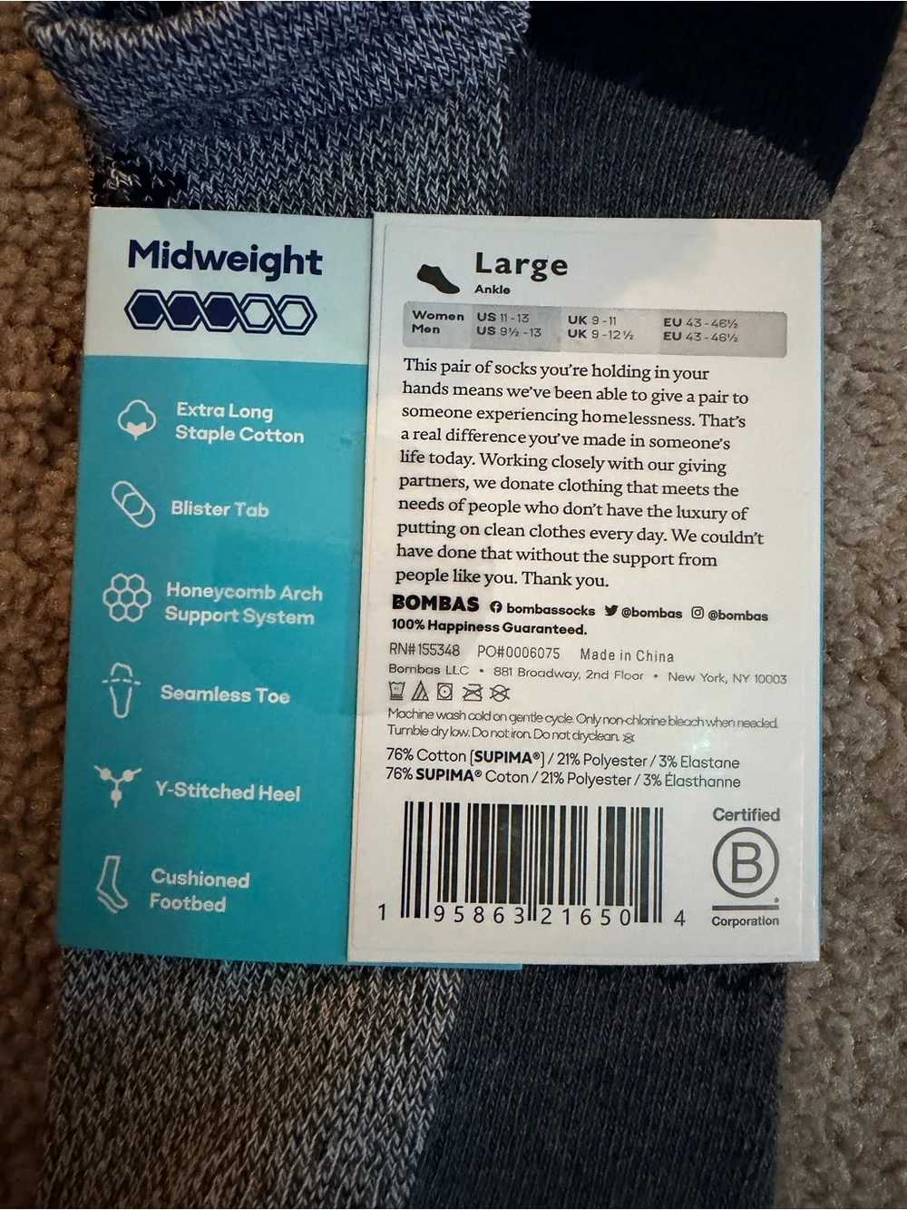 Bombas ankle socks